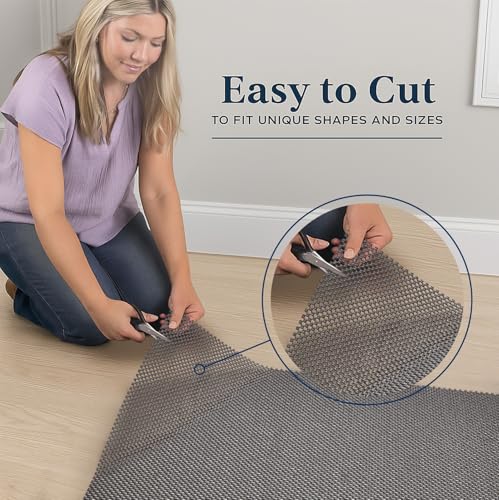 Non-Slip Rug Pad for Hardwood and Tile Floors - 2x4 Ft Anti-Skid Gripper