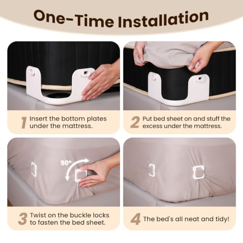 Bed Sheet Corner Holders - Secure Non-Slip Fasteners for All Mattress Sizes