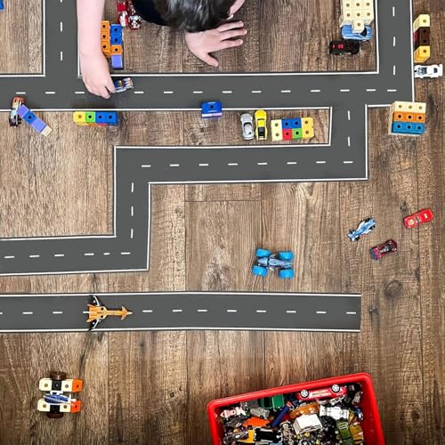 Road Wall Border Decals for Kids Bedroom Removable Vinyl Street Mural