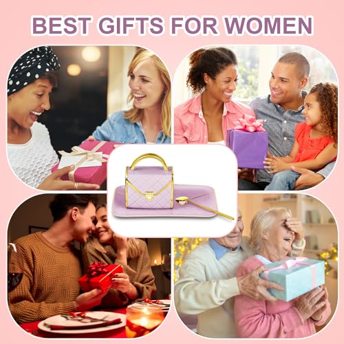 Zubebe Handbag-Shaped Coffee Mug Set Purple with Saucer & Spoon - Elegant Gift