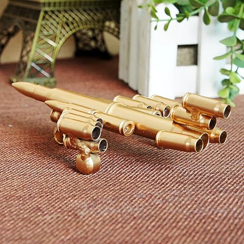 Handmade Bullet Shell Fighter Airplane Sculpture Metal Military Art Decor