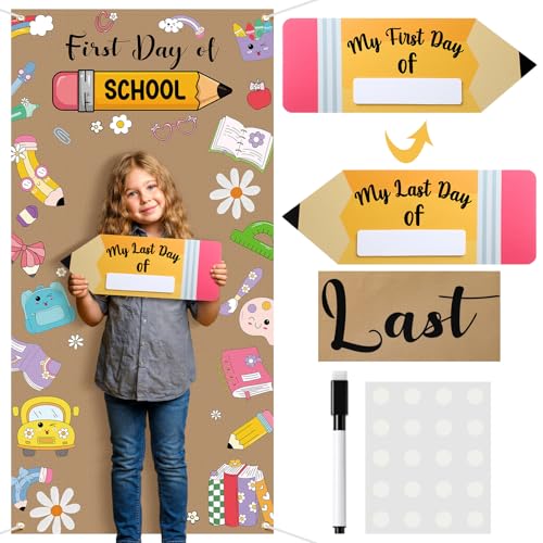 5 Pcs First and Last Day of School Photo Booth Props Set