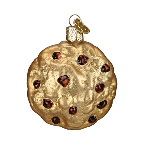 Handcrafted Glass Chocolate Chip Cookie Christmas Tree Ornament