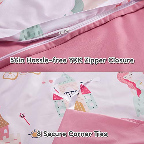 Kids Twin Duvet Cover Set - Soft Microfiber Bedding with Pillow Sham
