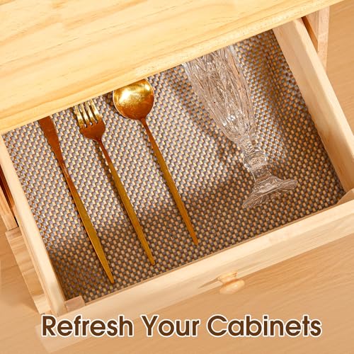 Thickened Non-Slip Shelf Liner - Durable PVC Grip Mat for Kitchen Cabinets