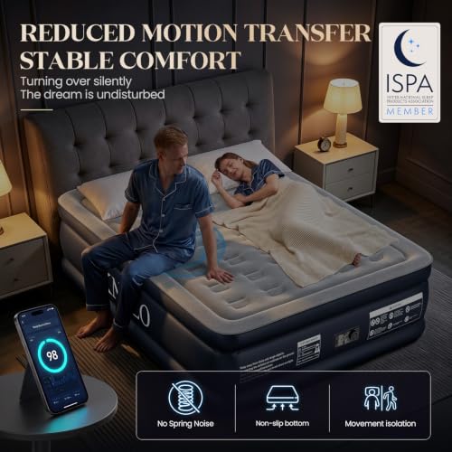 Queen Air Mattress with Built-In Pump - 18 Inch Raised Inflatable Bed