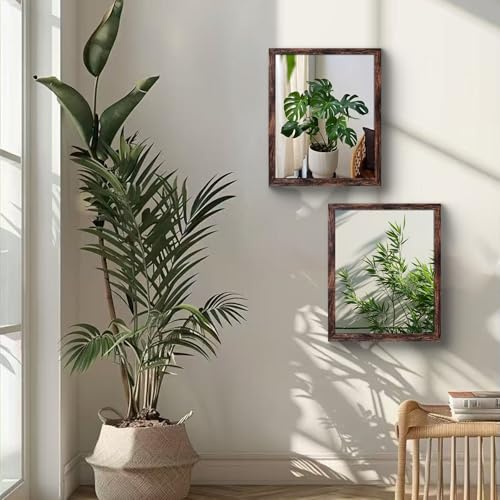 SESEAT 9x11 Picture Frame Rustic Brown - Wall or Tabletop Display, 1 Pack (Brown/9x11)