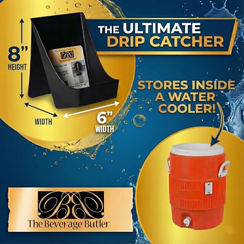 Beverage Drip Catcher Pack of 2 - USA Made Drink Dispenser Accessory