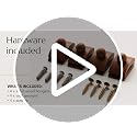 Wooden Tapestry & Quilt Wall Hangers - 4 Pack Display Clamp Clips