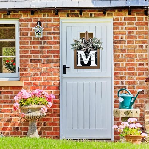 Personalized Monogram Eucalyptus Front Door Wreath for All Seasons