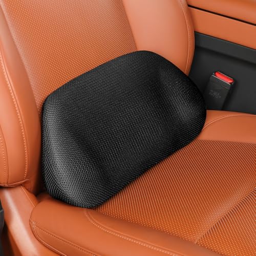 Ergonomic Car Lumbar Support Cushion - Memory Foam & Breathable Mesh