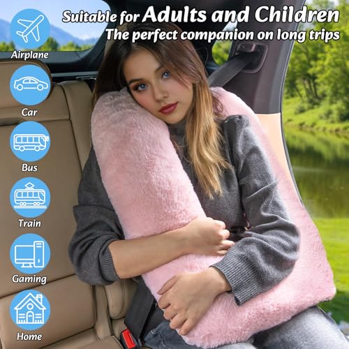 Ergonomic Travel Pillow for Kids & Adults – Gray Neck Support