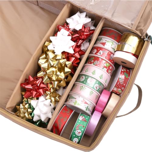 Gift Wrapping Paper Storage Container 600D Oxford Red 42x14