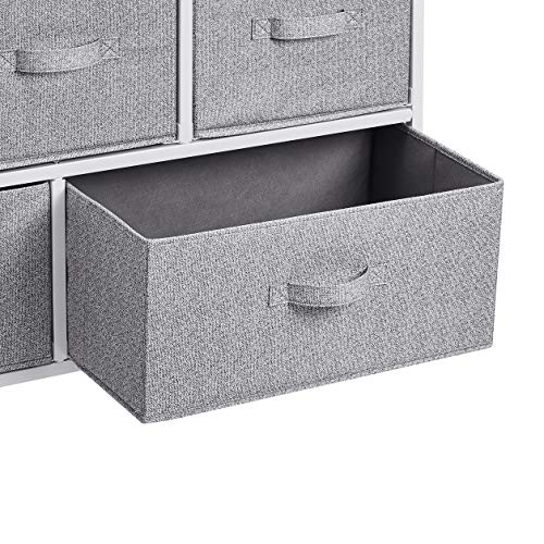 Extra Wide Fabric 5-Drawer Storage Organizer Unit for Bedroom Closet