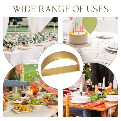 Set of 16 Gold Metal Napkin Rings for Holiday & Wedding Table Decor