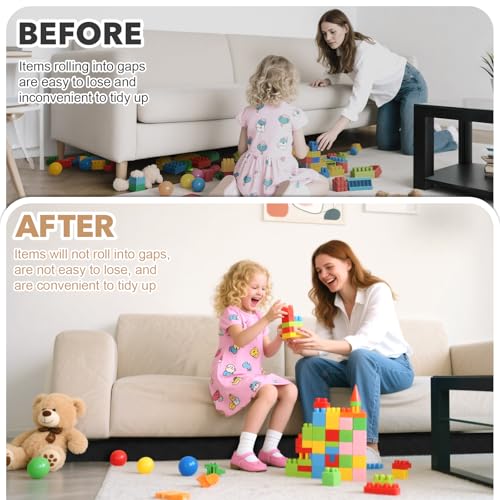 Under Couch and Bed Blocker for Toys, Adjustable Gap Guard - 3" x 132"
