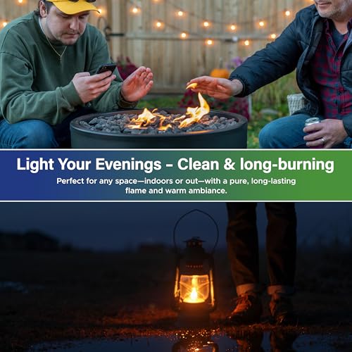 Clean Burning Tiki Torch & Oil Lamp Fuel - 1 Gallon with 128 Hour Burn Time