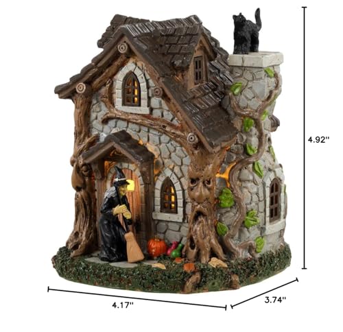 Wanda's Cottage Spooky Town Halloween Lit Building - Battery Operated