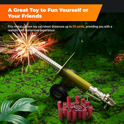 Stainless Steel Mini Cannon Model, Military Artillery Firecracker Launcher