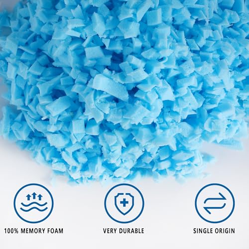 10 Lbs Cooling Gel Memory Foam Stuffing for Bean Bag Chairs and Pillows