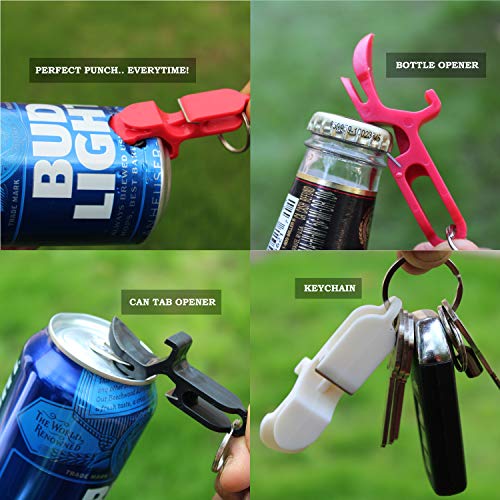 Party Like Sophia Black 2-Pack Beer Shotgun Tool & Bottle Opener Keychain - Drinking Party Accessories