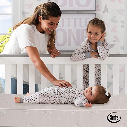 Waterproof Mini Crib Mattress - 4 Inch Firm Fiber Core, Hypoallergenic