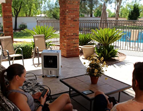 3-Speed Portable Evaporative Cooler 1300 CFM for Indoor Outdoor Spaces