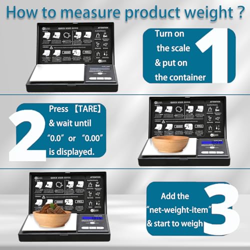 Digital Pocket Gram Scale 200g x 0.01g Precision Scale with Calibration Weight
