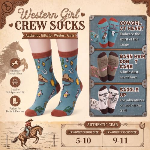 Chunful Western Cowgirl Gift Set for Women - Accessories & Apparel
