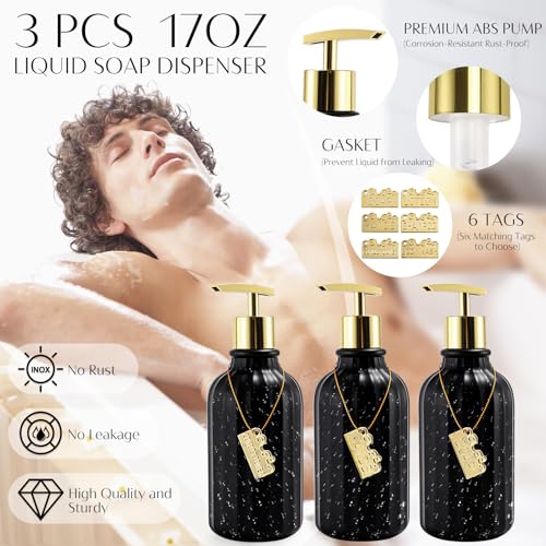 32-Piece Black Bathroom Accessory Set with Shower Curtain, Rugs & Trash Can