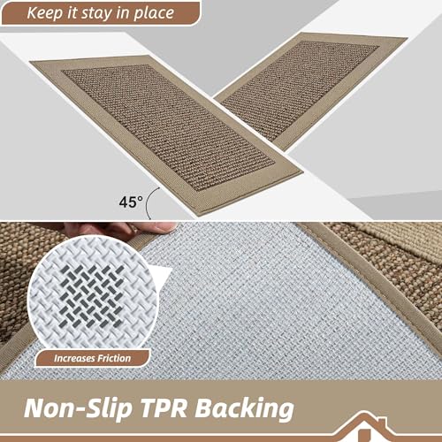 Indoor Dirt Trapper Door Mat 20" x 32" - Non-Slip Washable Entryway Rug