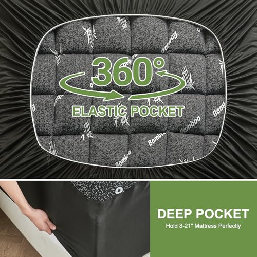 Queen Size Bamboo Mattress Topper - Soft Cooling Pillow Top Pad