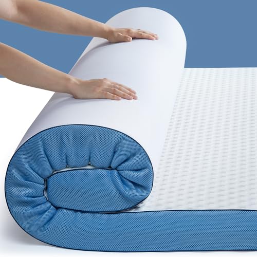 3-Inch Firm Mattress Topper Queen - Cooling Gel-Infused Memory Foam