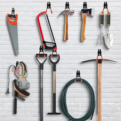 Heavy Duty Wall Hook 2 Pack Garage Tool Organizer & Storage Hanger