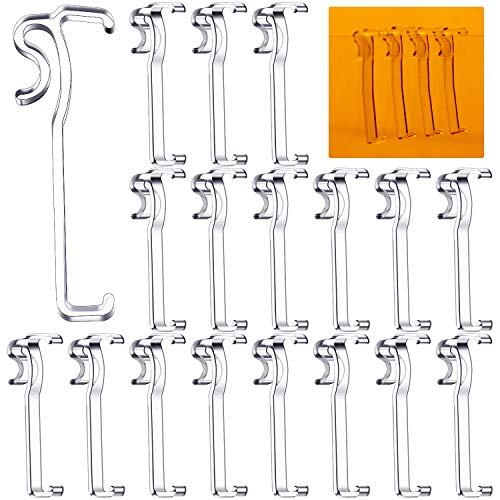 3 Inch Clear Plastic Valance Clips for Horizontal Window Blinds, 12 Pack