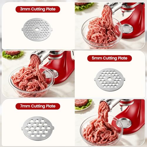 Stainless Steel Meat Grinder Attachment for Stand Mixers