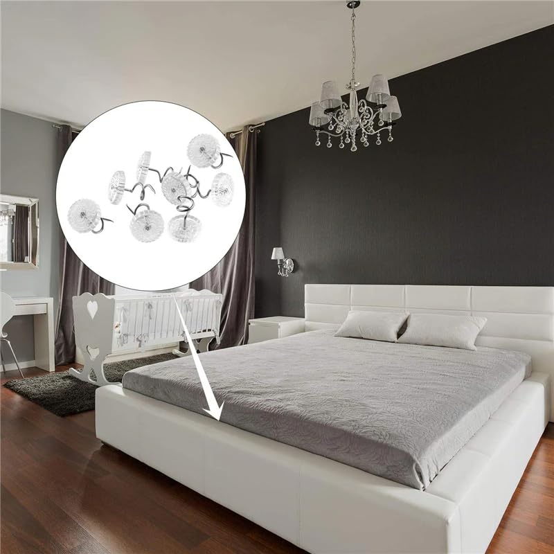 50 Pcs Transparent Upholstery Tacks for Furniture & DIY Projects