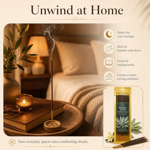 Natural Incense Sticks Set - 80 Pack of 4 Scents for Meditation and Yoga