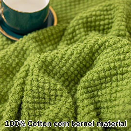 Boho Knit Bed Runner with Tassels - Soft Woven Bed Scarf Throw Blanket