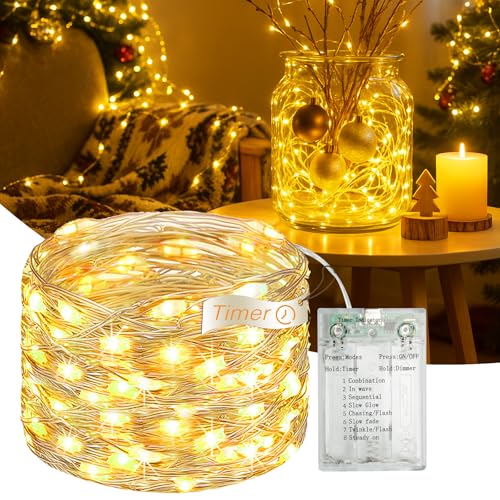 Fairdeer 16FT 50 LED Fairy Lights Battery & USB Powered Twinkle Lights