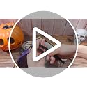 48-Inch Halloween Tree Skirt - Spooky Black & Purple Spider Web Decor