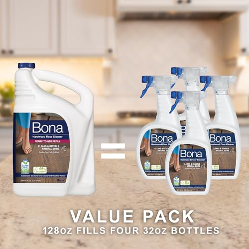 Bona Hardwood Floor Cleaner Refill - 128 fl oz Unscented