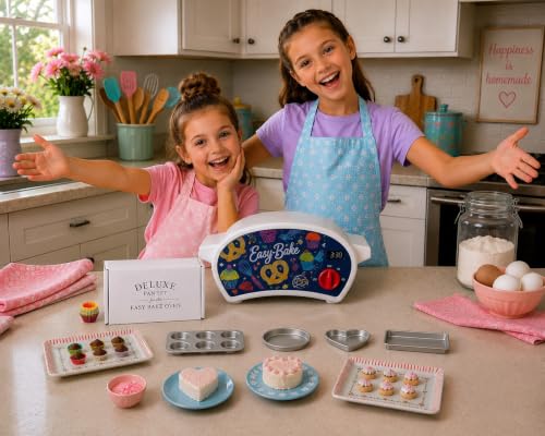 Kids Mini Bakeware Pan Set with Cupcake Liners for Toy Ovens