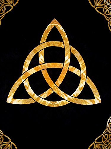 Celtic Trinity Tie Dye Tapestry - Heavy Cotton Bedspread 98" x 70"