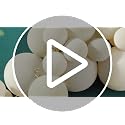 Thiccywoov Cream White 9 ft Velvet Ball Garland Ornament (Large 4in/10cm) – 3 Sizes, Indoor/Outdoor