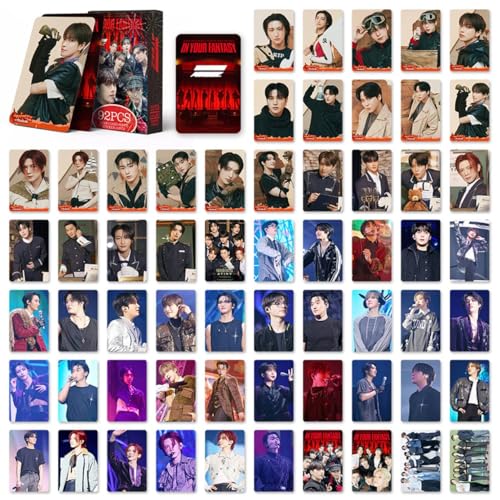 Kpop Lomo Photocard Set - 60 HD Photo Cards and 32 Stickers for Fans