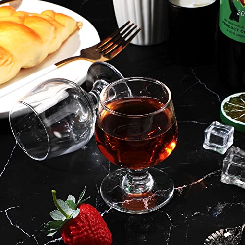 Meanplan 48 Pack Mini Snifter Glasses 1.7 oz Cognac & Brandy Tasting Cups