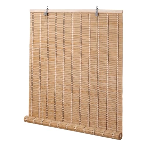 Bamboo Blinds for Indoor Windows - Roll Up Light Filtering, 23x48 in