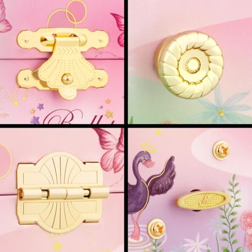 Musical Ballerina Jewelry Box for Girls - Pink Keepsake Box with Mirror