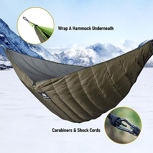 4-Season Hammock Underquilt for Camping & Hiking - Full Length Insulation